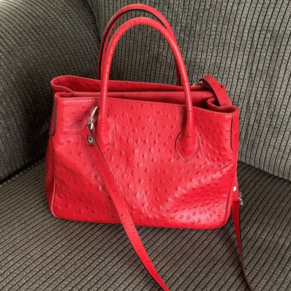 Beautiful red handbag